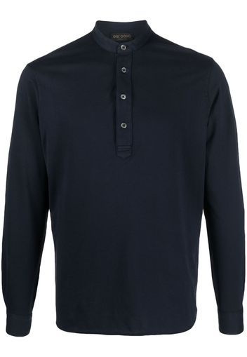 Dell'oglio collarless polo shirt - Blau