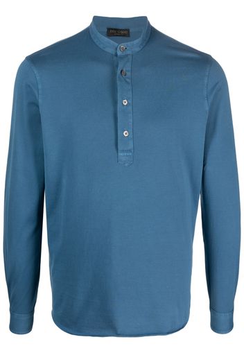 Dell'oglio band-collar polo shirt - Blau