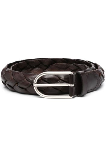 Dell'oglio woven leather belt - Braun