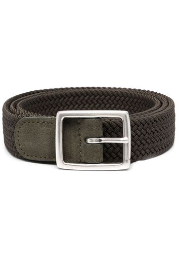 Dell'oglio Mastic elasticated suede belt - Grün