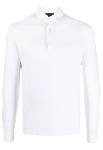 Dell'oglio long-sleeve cotton polo shirt - Weiß