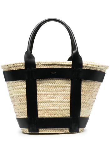 DeMellier The Santorini raffia beach bag - Nude