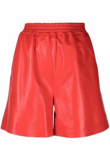 Desa 1972 elasticated leather shorts - Rot