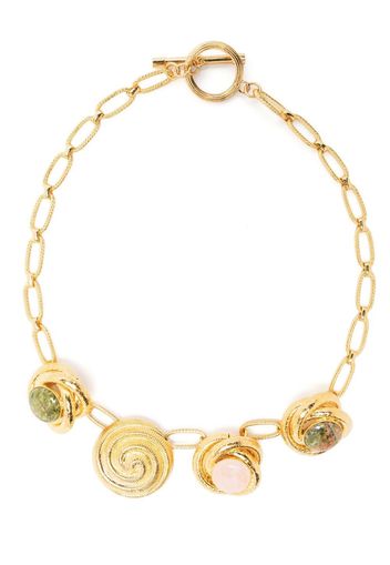 DESTREE Elizabeth Whirlpool charm necklace - Gold