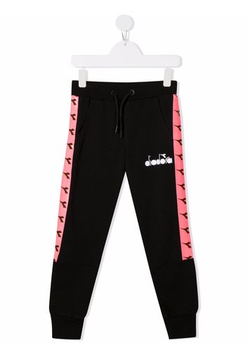 Diadora Junior Jogginghose mit Logo-Print - Schwarz