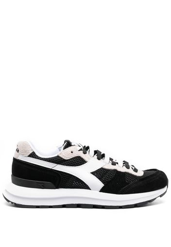 Diadora suede panelled sneakers - Schwarz