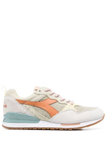 Diadora colour-block suede low-top sneakers - Nude