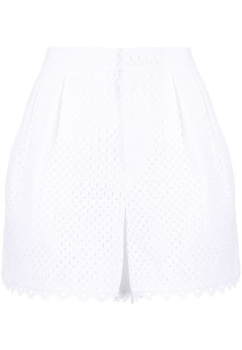 Dice Kayek perforated-design shorts - Weiß