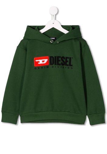 Diesel Kids Kapuzenpullover mit Logo - Grün