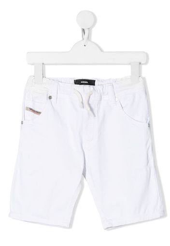 Diesel Kids Jeans-Shorts - Weiß