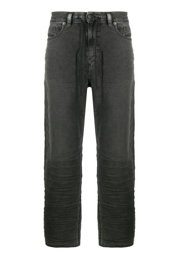 Diesel Weite Jeans mit Kordelzug - Schwarz