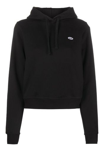 Diesel Hoodie mit Logo-Patch - Schwarz