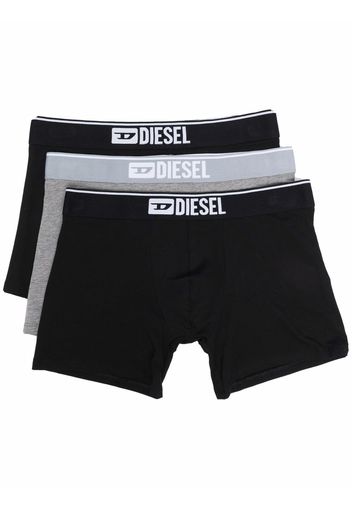 Diesel logo-waist boxers (set of three) - Schwarz