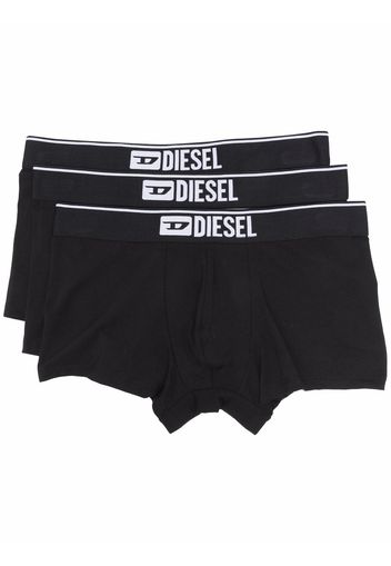 Diesel logo-waist boxers (set of three) - Schwarz