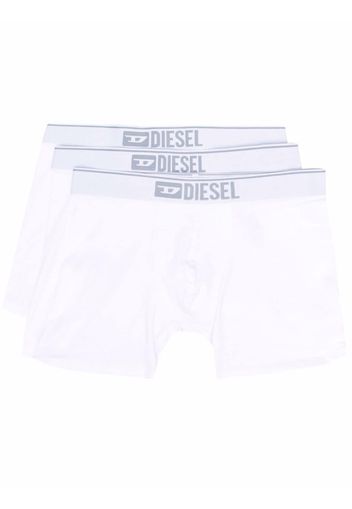 Diesel logo-waist boxers (set of three) - Weiß