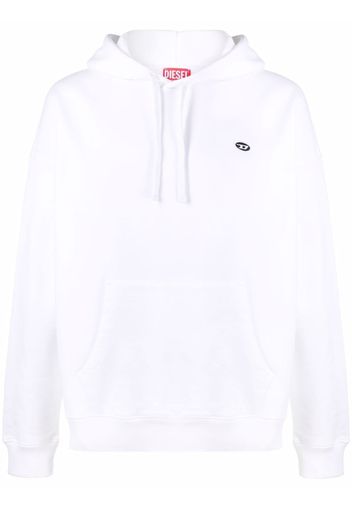 Diesel Hoodie mit Logo-Patch - Weiß