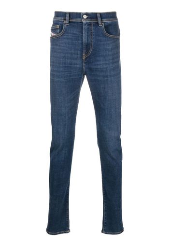 Diesel Skinny-Jeans mit Logo-Patch - Blau