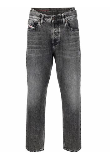 Diesel D-Fining tapered-leg jeans - Grau