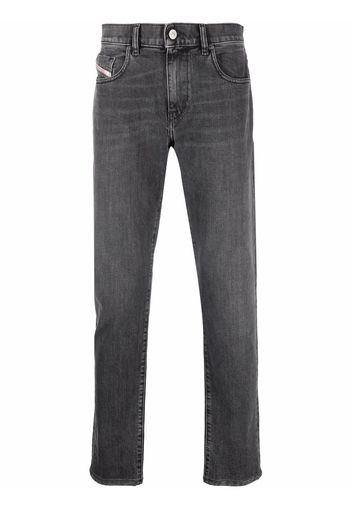 Diesel mid-rise slim-cut jeans - Schwarz