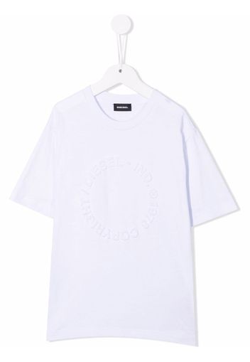 Diesel Kids embossed logo t-shirt - Weiß