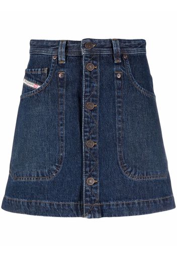 Diesel De-Albus button-through denim skirt - Blau