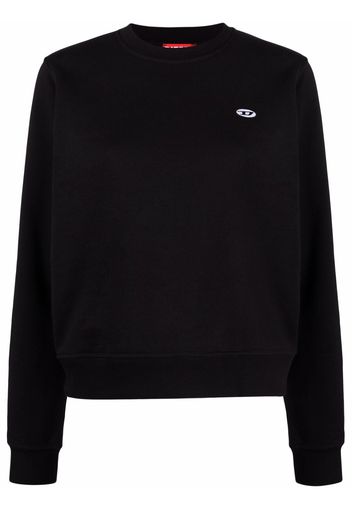 Diesel logo-patch sweatshirt - Schwarz