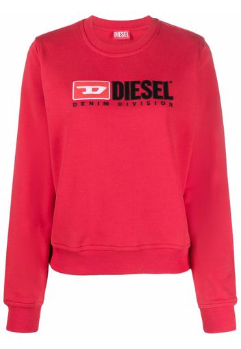 Diesel logo crew-neck sweatshirt - Rot