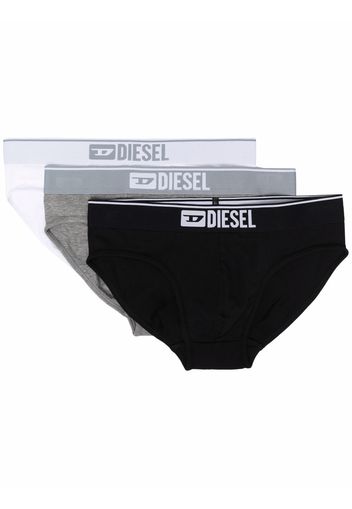 Diesel three-pack briefs set - Grau