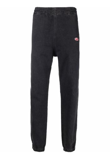 Diesel logo-patch track pants - Grau