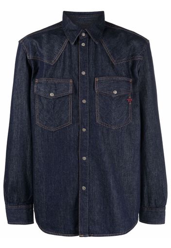 Diesel long-sleeve denim shirt - Blau