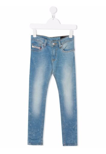 Diesel Kids mid-rise skinny jeans - Blau