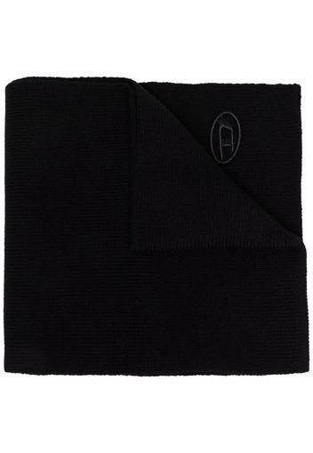 Diesel K-Coder embroidered-logo scarf - Schwarz