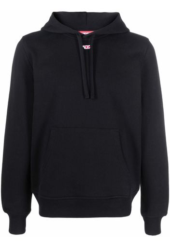 Diesel S-Ginn-Hood-D logo patch hoodie - Schwarz