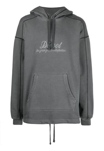 Diesel garment-dyed hoodie - Grau