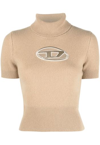 Diesel M-Argaret logo-embroidered sweater - Nude