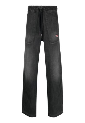 Diesel D-Martians straight joggjeans® - Schwarz