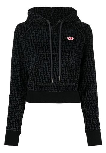 Diesel Hoodie mit Logo-Print - Grau