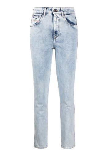 Diesel skinny-cut bleached jeans - Blau