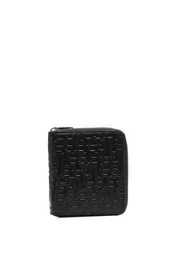 Diesel logo-embossed zip-fastening wallet - Schwarz