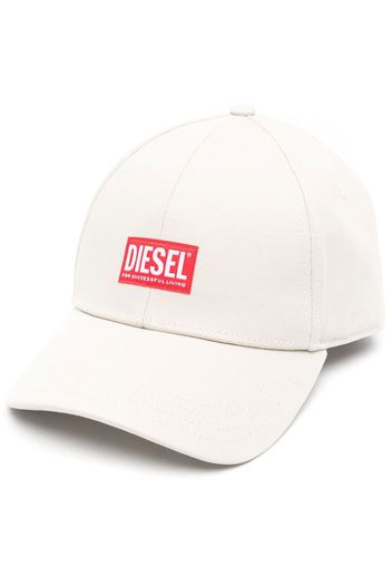 Diesel logo-patch cap - Nude