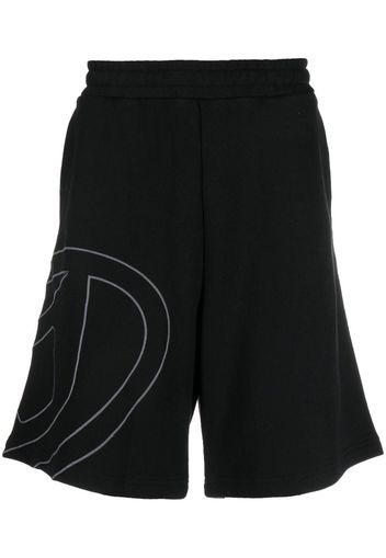 Diesel P-Crow Megoval cotton shorts - Schwarz