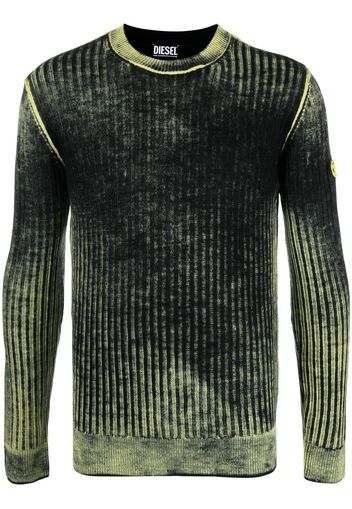 Diesel K-Andelero rib-knit jumper - Schwarz