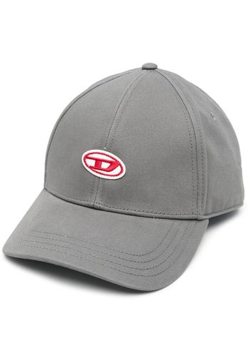 Diesel logo-patch cap - Grau