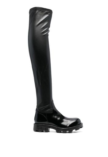 Diesel D-Hammer thigh high boots - Schwarz