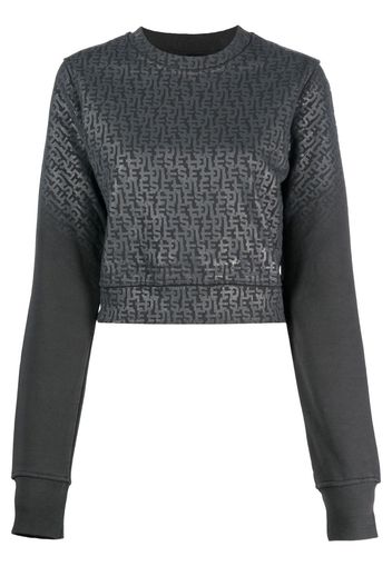 Diesel monogram-print sweatshirt - Schwarz