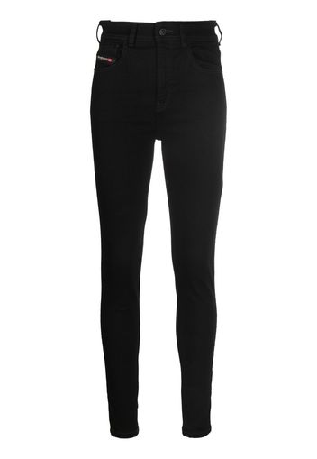 Diesel high-waisted skinny jeans - Schwarz