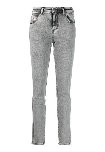 Diesel 2015 acid-wash straight-leg jeans - Grau