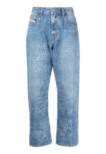 Diesel Gerade Jeans mit lockerem Schnitt - Blau