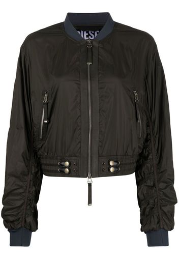 Diesel zip-front bomber jacket - Braun