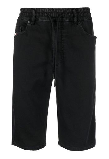 Diesel Jeans-Bermudas mit geradem Bein - Schwarz